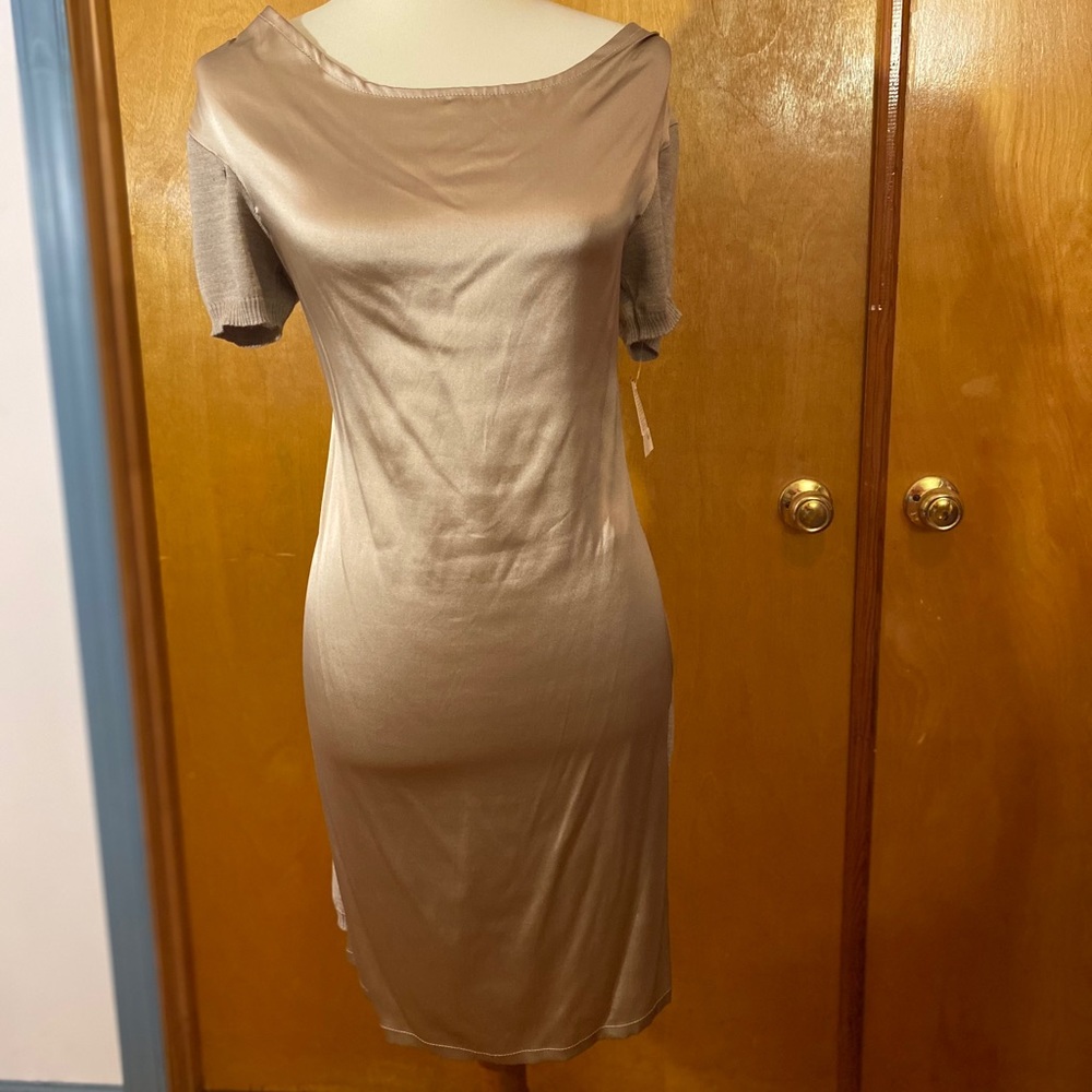 Altea silk & merino wool dress short sleeve NWT